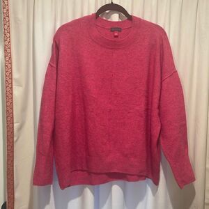 Pink Drop Shoulder Sweater